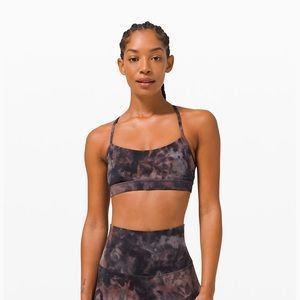 lululemon athletica Tie-Dye Sports Bra - Black and Purple